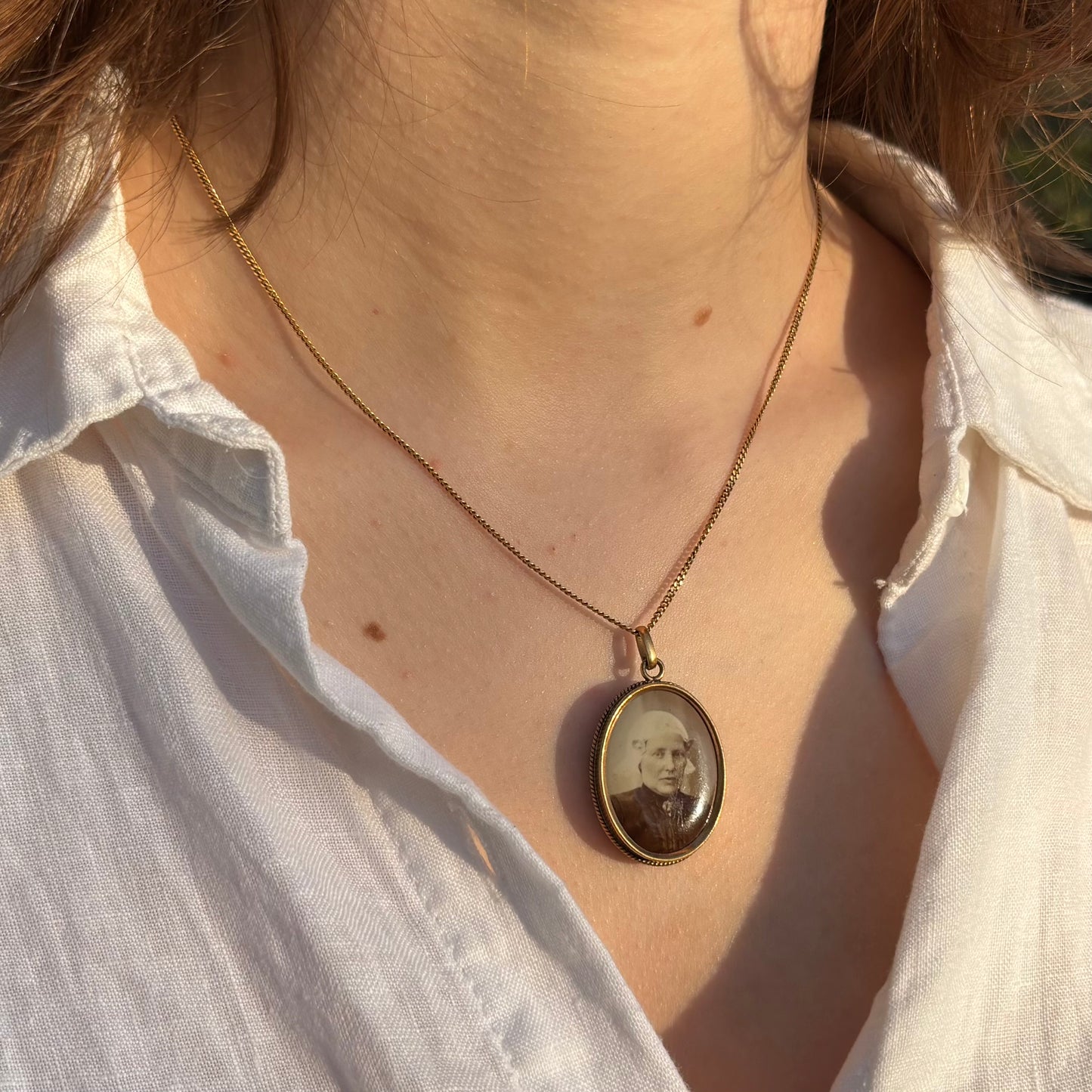 Antique Gold Portrait Locket