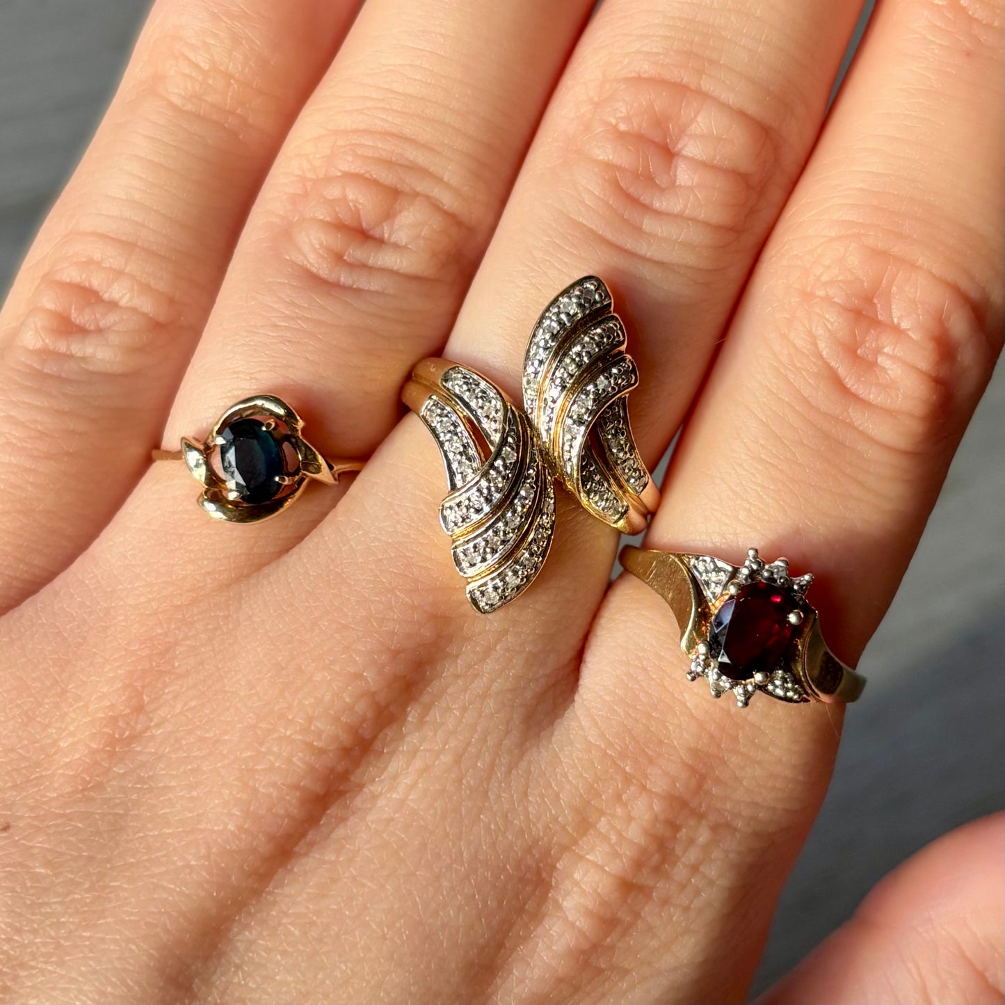 Vintage Gold Diamond Set Ring
