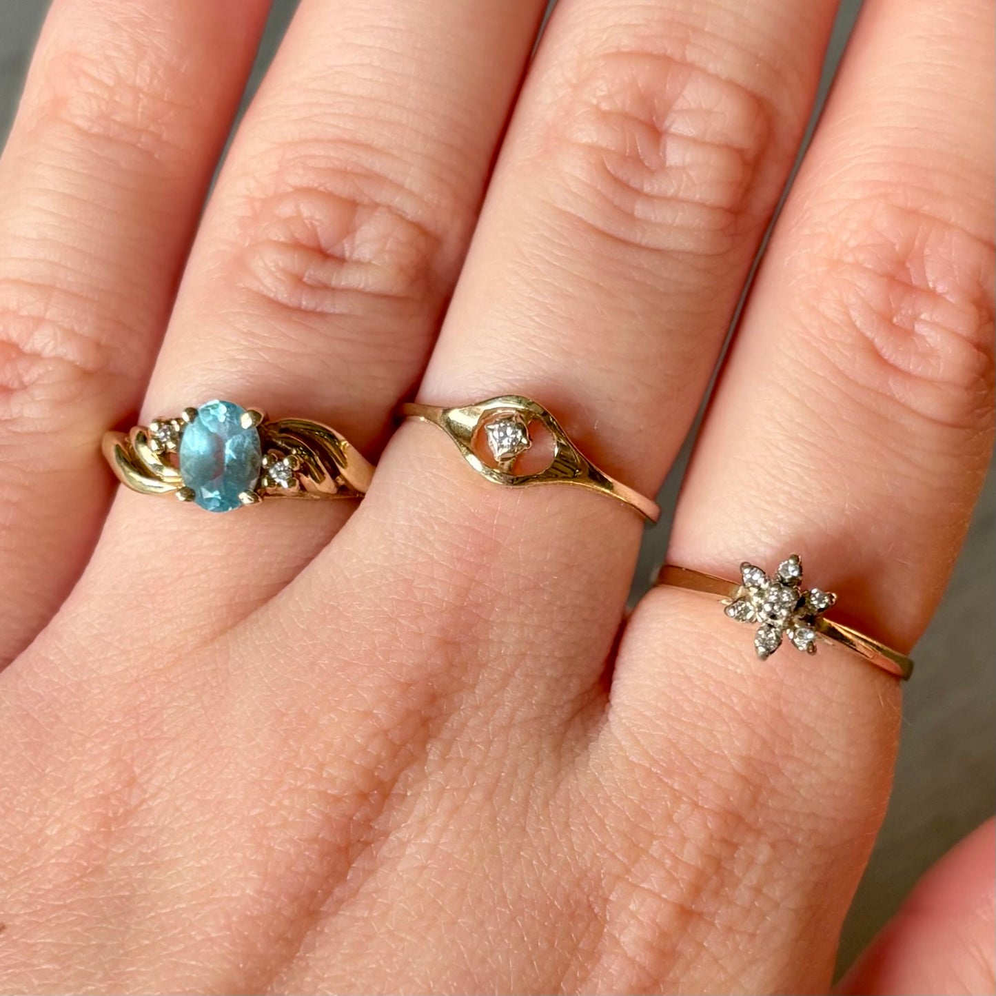 Vintage Gold Diamond Set Ring