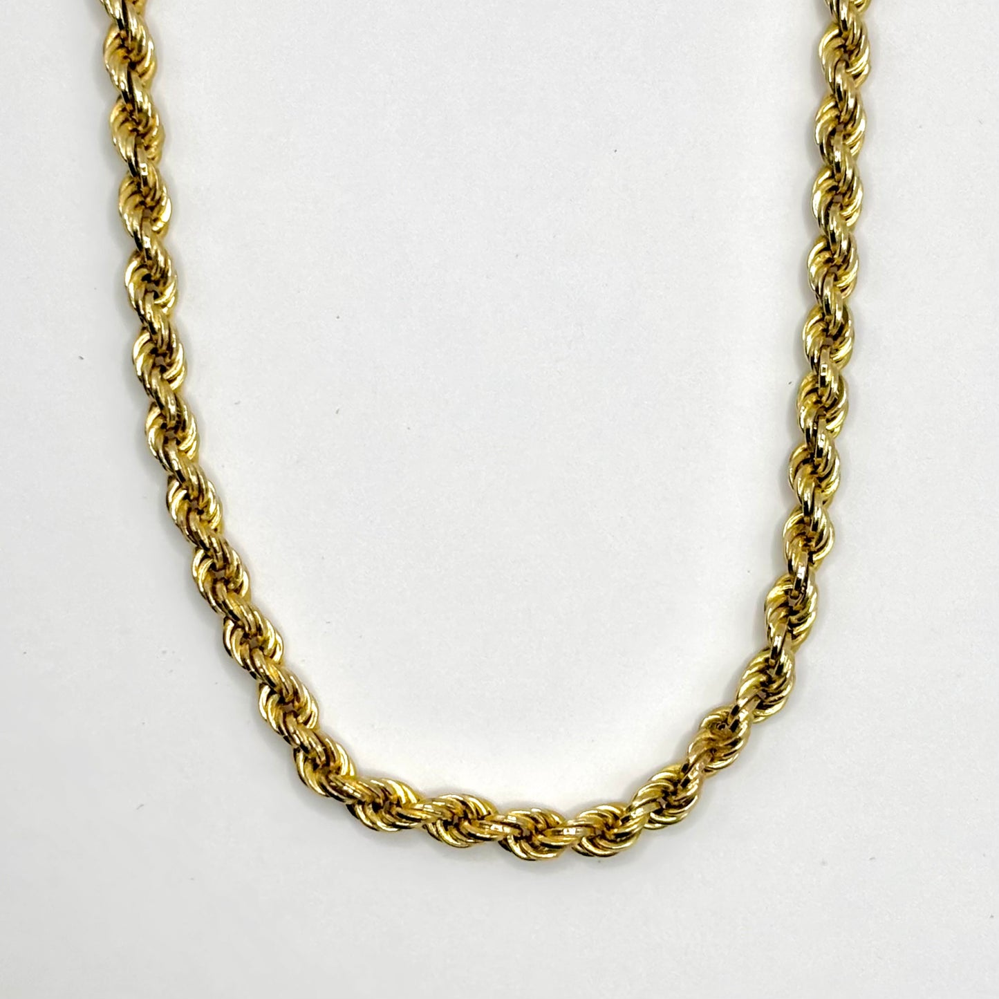 Vintage Gold Rope Twist Chain