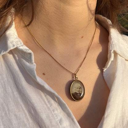 Antique Gold Portrait Locket