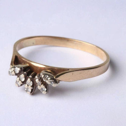 Vintage Gold Diamond Set Ring