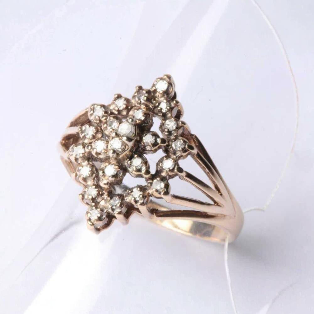 Vintage Gold Diamond Set Ring