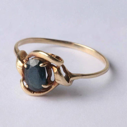 Vintage Gold Sapphire Ring