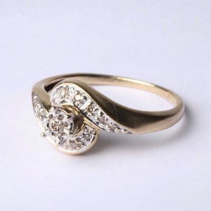 Vintage Gold Diamond Set Ring