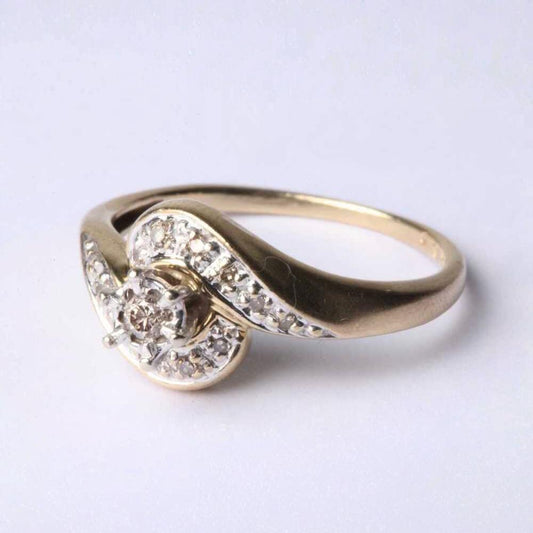 Vintage Gold Diamond Set Ring
