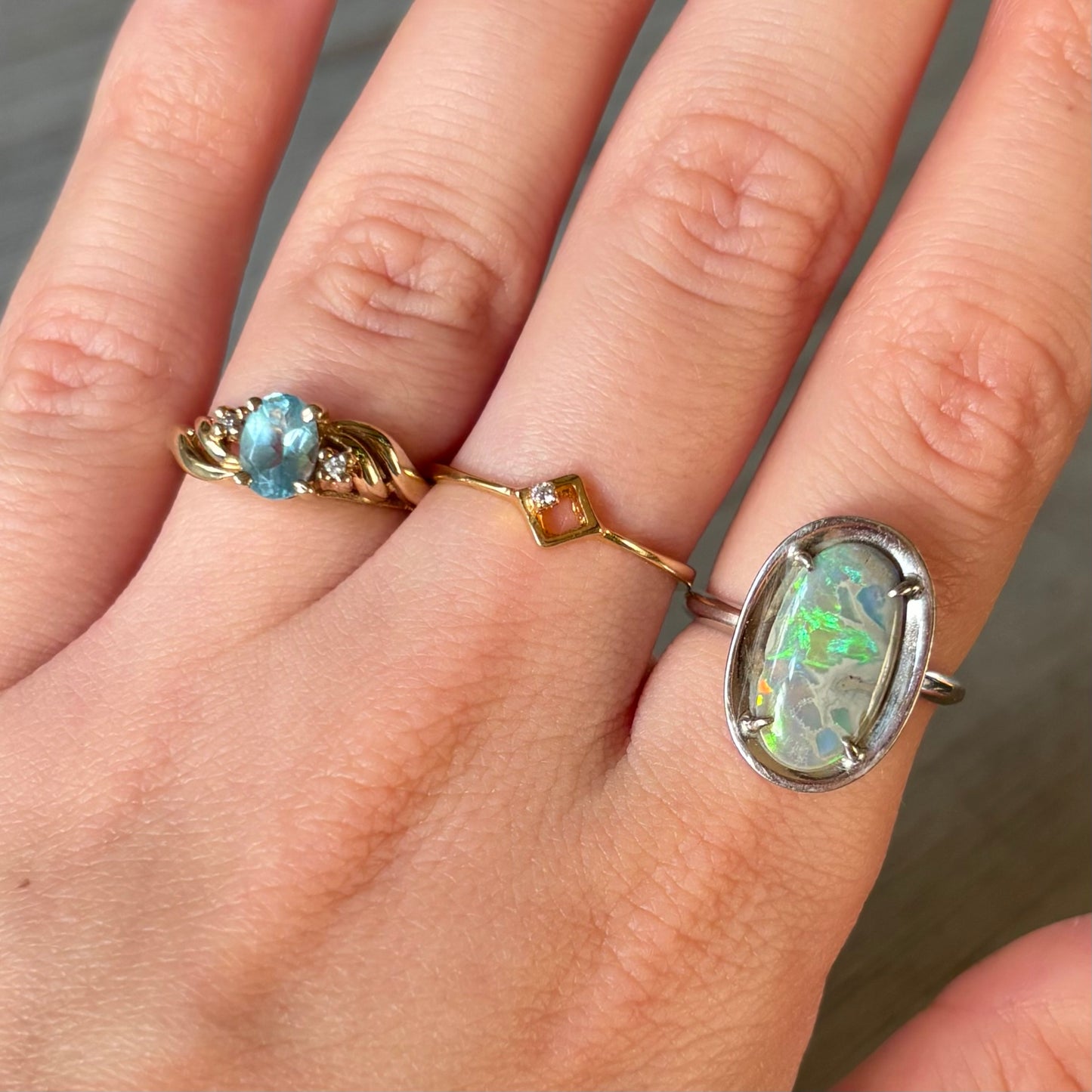 Vintage Gold Diamond Set Ring