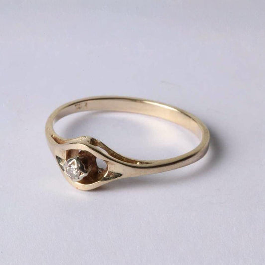 Vintage Gold Diamond Set Ring