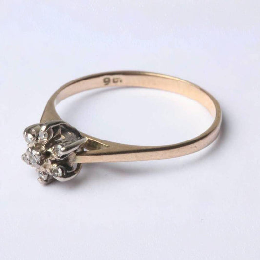 Vintage Gold Diamond Set Ring