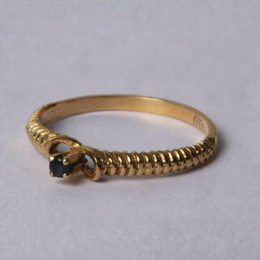 Vintage Gold Sapphire Set Ring