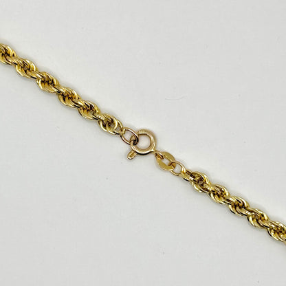 Vintage Gold Rope Twist Chain