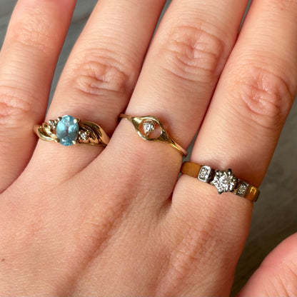 Vintage Gold Diamond Set Ring